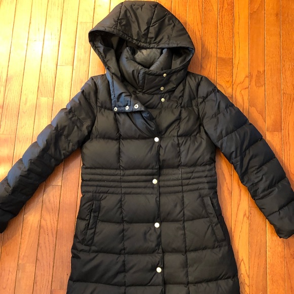 Cole Haan Black Parka Built In Vest - Picture 4 of 8